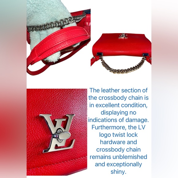 148 Preloved Louis Vuitton Rubis Tauruillon Lockme II BB ($$ Marked Down 2-9-25) - Picture 8 of 10